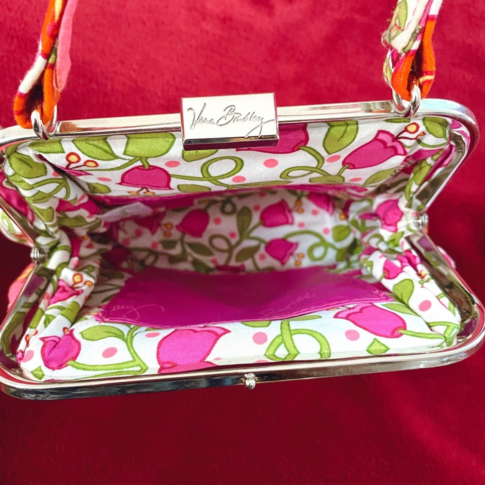 Vera Bradley Lilli Bell Pink Floral Purse - Picture 4 of 10